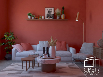 Terracotta Inspired Living Room