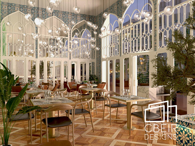 Lebanese Restaurant Interior Design Visualization 3d 3d model 3d render architecture architecture design cafe cafe design design interior interior design lebanese render restaurant restaurant design restaurant interior