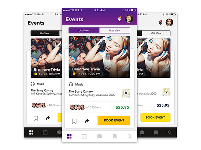 Events UI Design