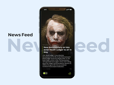News Feeds - Snippet View app concept design design ios news news feed shot news ui