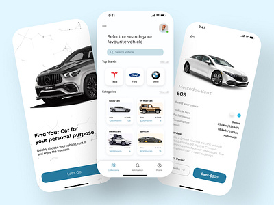 Car Rental App app design graphic design u ui uiux ux