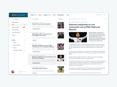 Document design document list news product search select ui ux