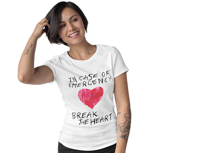 Break the Heart Tshirt design Typography design graphic design illustration merchandise t shirt tshirt typography