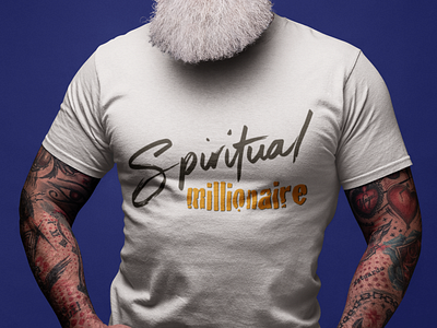 Spiritual Millionaire T shirt design design graphic design illustration merchandise t shirt tshirt typography