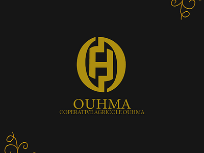 OUHMA/O+H-logo design concept art awesome brand mark branding cooperative design designer graphic design illustrator logo logo maker logos modern oil organic saffron