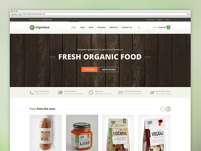 Organique   Wordpress Theme For Healthy Food Shop