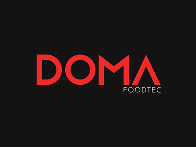 DOMA Food Tec brandidentity branding food food processing graphic design logo wordmark