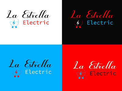 La Estrella Electric logo branding electricbrandinglogo designer logologo designbranding