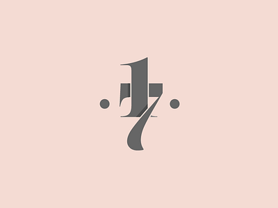 17 1 17 7 anniversary birthday date design fashion logo number