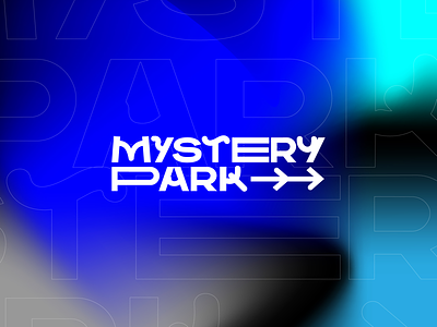 Mystery Park Festival design graphic logo mystery playful shades typography