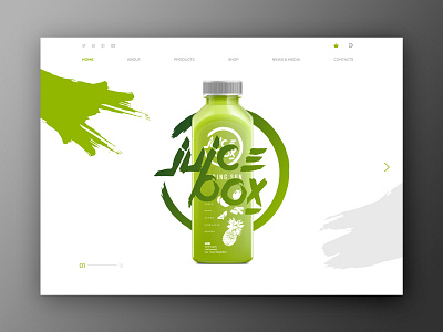 Juice Box Landing Page juice landing page main page web web design