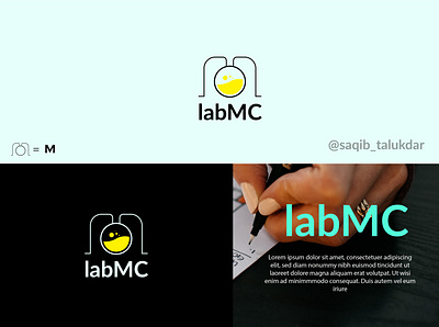 LabMC Logo brand identity branding design graphic design icon illustration lab logo letter logo logo minimal logo
