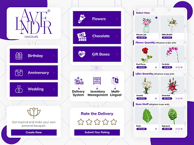 Lavender- eCommerce Platform app design ui ux