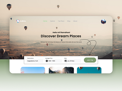 Travel Agency landing page