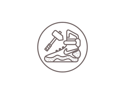 shoemaker bttf clean delorean hammer icon logo mcfly nike nike mag shoe