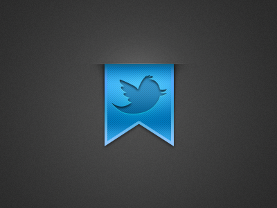 Twitter icon ribbon