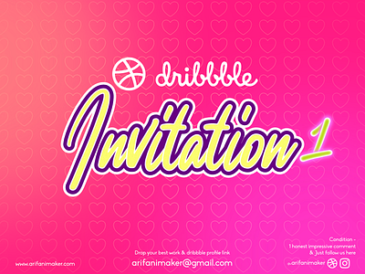 One Dribbble Invite