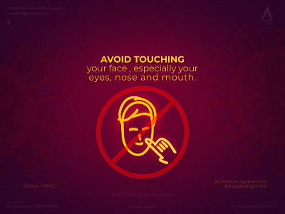 Coronavirus prevention- poster #3 Avoid_touching_faces