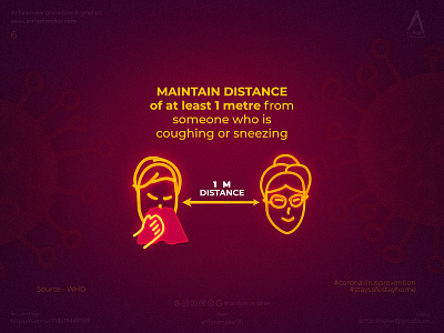 Coronavirus prevention- poster #6 Maintain social distancing clean coronavirus coronavirus pandemic coronavirus prevention cover artwork covid 19 distance initiative lineart maintain mask poster design prevention safety social distancing stayhome staysafe