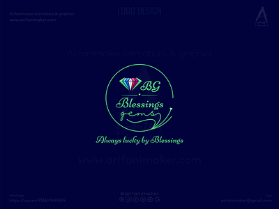 Logo Design - Blessings Gems