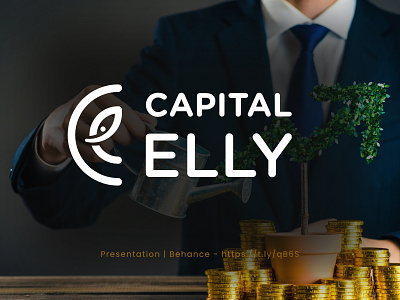 CAPITAL'ELLY logo presentation arifanimaker branding capital capital logo elegant logo financial logo graphic design loan company logo logo logo design logo presentation