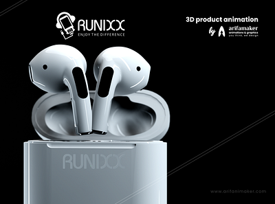3D Animation | Product Film-Runixx TWS Earbuds | arifanimaker 3d product animation 3d product film animation arifanimaker id film product film tws earbuds