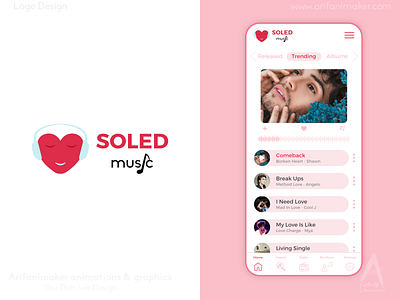 Souled Music - Logo & App UI Design by arifanimaker on Dribbble