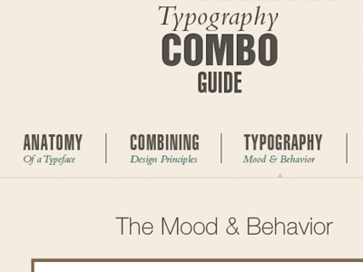 Typography Combo Guide WIP combining fonts mobile typeface typography website