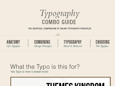 Type Combo Guide Update combination design learning type typography website