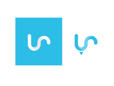 UrPosse Logo app blue branding design identity logo