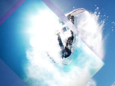 Wild One design effects photoshop snowboarding sports ui x games