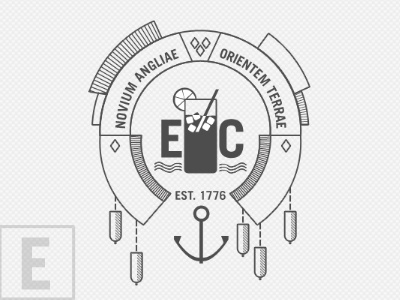 New England Represent design logo mark buoy anchor symbol ui new england ice tea east coast