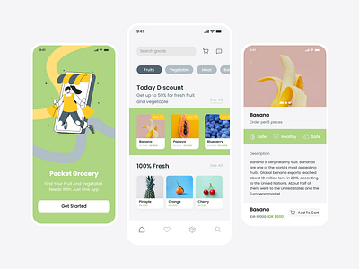 Pocket Grocery - Food Grocery App