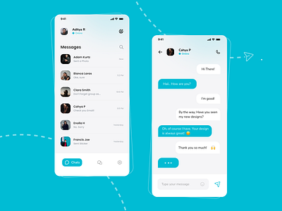 ChatMe - Messenger App android app chat app design ios messaging mobile ui ux
