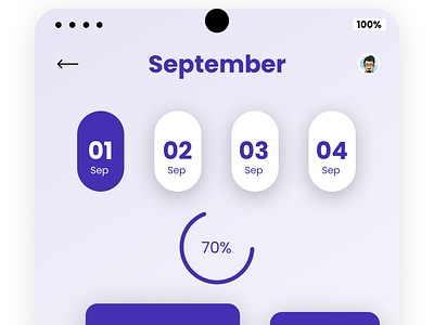 Figma Design For Calendar App.