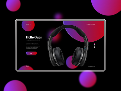 Headphone website design