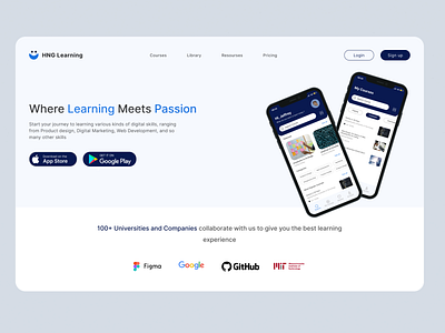 HNG Learning Hero Section