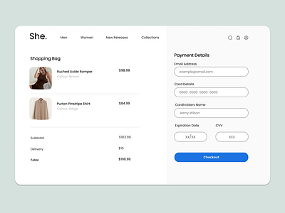 Fashion Brand Checkout Page