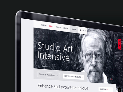 National Academy design museum site ui website