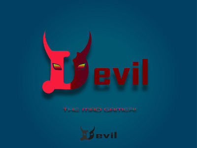 Devil;the lettering LOGO branding flat graphic design icon illustration logo logo design typography vector