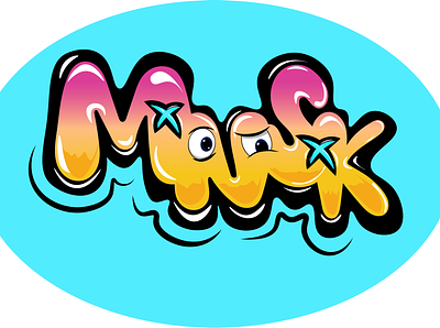 MNSK;random typo graffiti design! branding design graffiti text graphic design illustration tshirtdesign typography vector