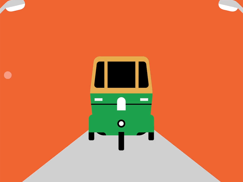 Uber Auto - India Launch animation auto delhi design icon illustration india uber