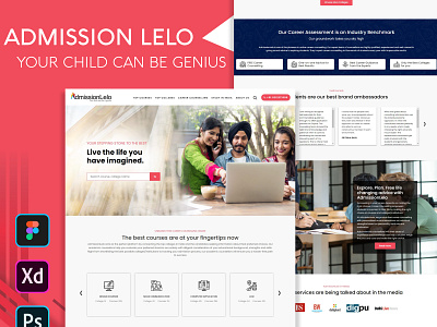 Admission Lelo branding graphic design ui