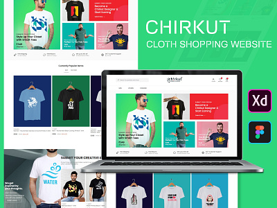 CHIRKUT :- Cloth Shopping Website branding design graphic design ui ux