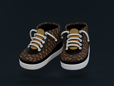 Stylised Sneakers 👟 3d 3dartist 3dillustration 3dillustrator blender branding design graphic design illustration illustrator logo ui