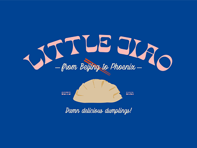 Little Jiao - A Dumpling House brand identity branding colorful design graphic design illustration logo