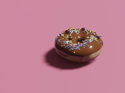 Donut 3d blender design donut render