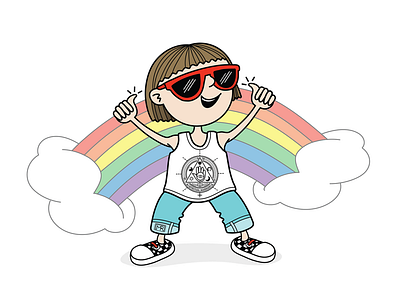 🌈 Somewhere over the rainbow. adobecreativesuite adobeillustrator characterdesign childrensart childrensillustration colorillustration design digitalillustration drawing graphic design handdrawn illustration kidsart whimsical whimsicalillustration