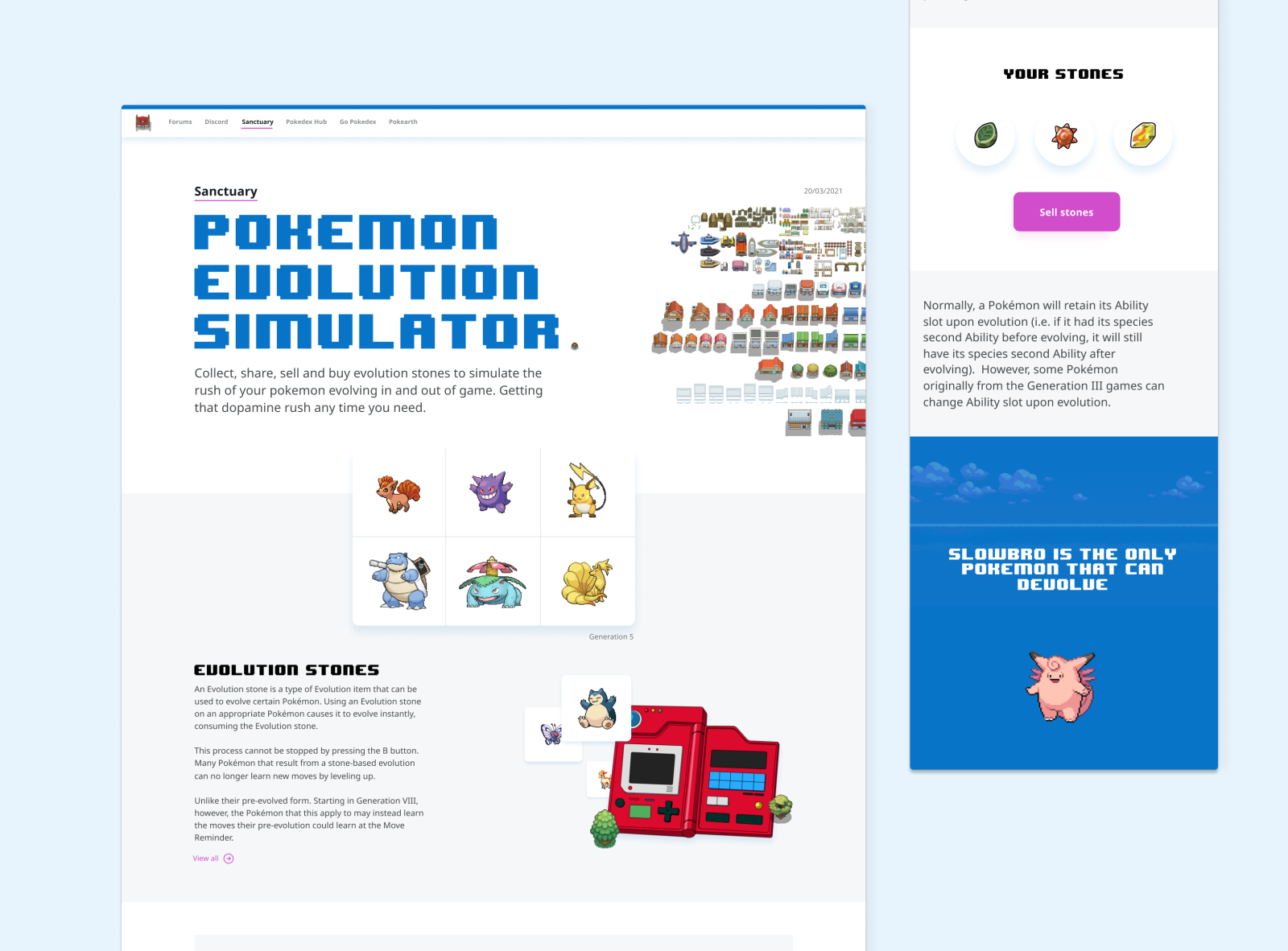 🐱 Pokemon Evolution Simulator by Ben Buckley on Dribbble