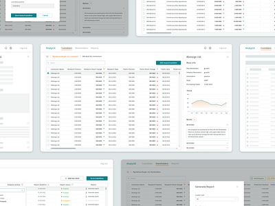 Web tool for in-depth financial analysis analytical analytical tool design design concept figma finance table table design ui ux web design web tool